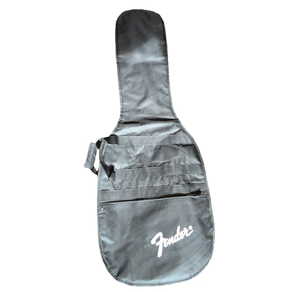 Fender-Black Logo Padded Electric/Acoustic Guitar Case Gig Bag Soft Shell 41"